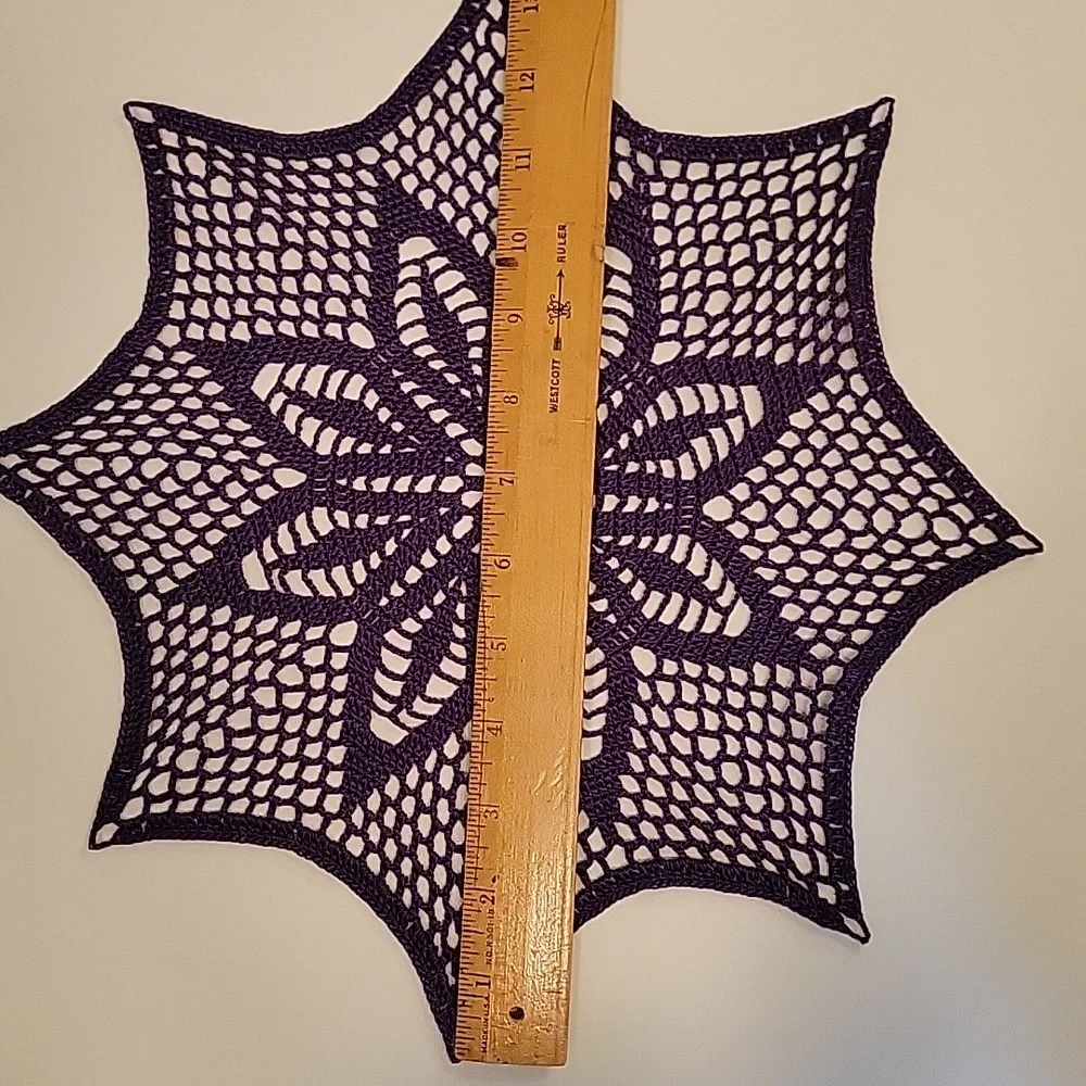 Purple Crochet Doily